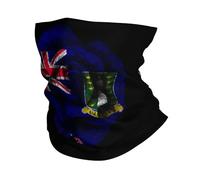 Copricapo Roses British Virgin Islands Flag Unisex Coprifaccia Confortevole Headwear per Halloween Equitazione Yoga 2 Pezzi