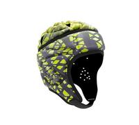 Copricapo Softshell 7 V 7 Pezzi Protezione Rugby Imbottito Casco Portiere Regolabile Calcio Portiere Supporto Bandiera Rugby Casco Calcio Bambini (Aromatico
