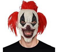 Copricapo Spaventoso - Parrucca Horrific Da Clown Rosso - Costume per Feste Scherzi Giochi Circo Carnevale Raduni Familiari Vacanze Natale