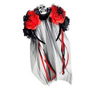 Copricapo traspirante con velo aracnide per feste a tema, danza, ragazze e donne, accessorio per travestimenti