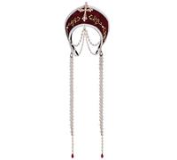 Copricapo vintage vittoriano per le donne costume da pellegrino accessorio Anne Boleyn cappello elisabettiano Tudor Coronet (Style-02)
