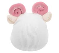 Copricasco da Sci Decorativo Riutilizzabile in Filato di Lana Bianco | Sci e Vacanze Invernali, Design Cartone, Pieghevole e Facile da Pulire, Accessorio Leggero