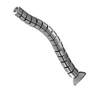 Copricavi avvolgicavi a spirale Maclean MC-768 (Argento)