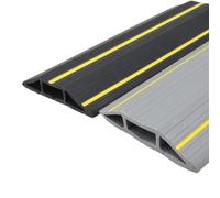 Copricavi Copricavo da pavimento Proteggi cavo in PVC di alimentazione autoadesivo Copri cavi Nascondi copri Organizzatore(Brown D40)