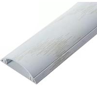 Copricavi da Pavimento in Metallo, Largo 30 40 50 90 110 MM Spegnicavi for TV su Parete/Copricavo for Esterni Interni sotto la scrivania, Gestione/Organizzatore di Linee Copricavo(White,Width 98mm)