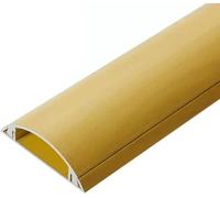 Copricavi da Pavimento in Metallo, Largo 30 40 50 90 110 MM Spegnicavi for TV su Parete/Copricavo for Esterni Interni sotto la scrivania, Gestione/Organizzatore di Linee Copricavo(Yellow,Width 47mm)