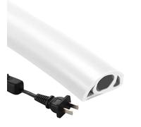 Copricavi elettrici da pavimento,Copricavi da pavimento, Coperture per prolunghe in PVC morbido ignifugo per, Pavimento spegnicavo autoadesivo per la gestione dei cavi domestici, protezione