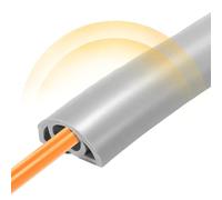 Copricavi elettrici da pavimento,Copricavi da pavimento - Coperture per prolunghe in PVC morbido ignifugo per | Pavimento spegnicavo autoadesivo isolato, previene il rischio di inciampo