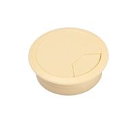 Copricavo Spegnicavo, PC rotondo for casa e ufficio Organizzatore di filetti Tavolo con fori Passacavo for filo Rack stoccaggio for pass(Beige 1pcs)