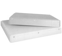 Copriceppo polietilene cm 60X40 X2,5H bianco nylon macelleria copri ceppo carne
