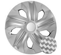 Copricerchi 15 Pollici Argento Set 4 Coppe Copri Ruota Universali Moon Silver 15