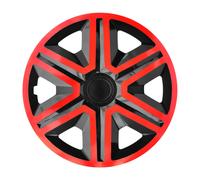 Copricerchi 16 pollici Tappi rosso nero 4 pezzi NRM ACTION