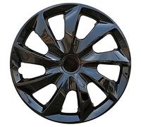 copricerchi, Accessori esterni Copertura decorativa universale for pneumatici con anello in acciaio e ferro da 16 pollici(Black)