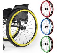 Copricerchi Antiscivolo In Silicone For Sedia A Rotelle, Comodi E Sicuri Con Un'eccellente Presa Adatti A Sedie A Rotelle Con Mozzi Ruota Da 24 Pollici(Yellow,24in)