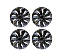 Copricerchi Auto Copricerchi Universali R14 R15 R16 Pollici Coprimozzo Coprimozzi Di Ricambio PP Accessori Per Pneumatici Snap On SUV Camion Coprimozzi(R16 Bright Black)