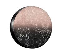 Copricerchi color marmo oro rosa 14-17 pollici copertura per pneumatico di scorta Fit Traile RV SUV camion duro pneumatico copertura morbida