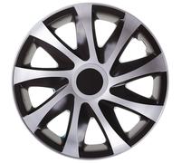 Copricerchi colore Nero-Argento 13" DRACO 4 pezzi eleganti