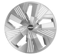 Copricerchi, coppe ruota set 4 pezzi da 14" -Mod Blade Runner Argento in ABS