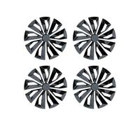 Copricerchi Copricerchi Universali R14 R15 R16 Pollici Coprimozzo Coprimozzi Di Ricambio PP Accessori Per Pneumatici Snap On SUV Camion Copriruota(R16 Black White)