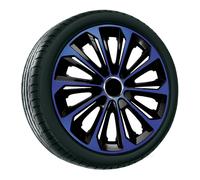 Copricerchi coprimozzi blu-nero 4 pezzi NRM EXTRA STRONG BLUE BLACK 16''