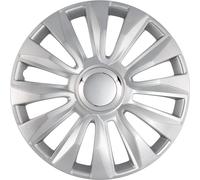 Copricerchi Coprimozzi Copertura Avalone Pro 14-Zoll Argento+Cromo Anello Serie