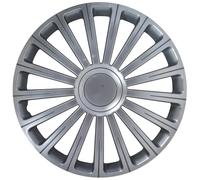 Copricerchi Coprimozzi Copricerchi Radical 13-Zoll Argento+Cromo Anello Insieme