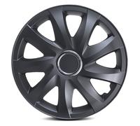 Copricerchi Drift nero opaco, 16 pollici, set da 4 pezzi