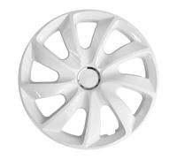 Copricerchi coprimozzi verniciati bianchi NRM STIG 4 pezzi 15''
