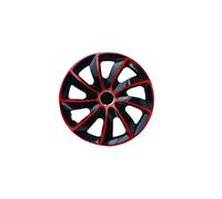 Copricerchi da 14 pollici Set universale 4 pezzi ABS durevoli nero rosso HQ