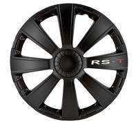 Copricerchi Dazzle Ruota Schermo Ruota Di Bezier RS-T 13-Zoll Nero Set (4 Pezzi)