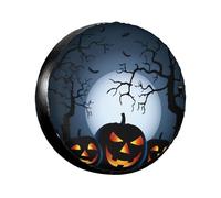 Copricerchi di Halloween con zucche 35-43,5 cm copertura per pneumatico di scorta Fit Traile Rv SUV camion duro pneumatico copertura morbida
