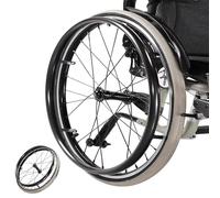 Copricerchi di spinta for sedia a rotelle, 24 pollici 1 paio di copricerchi di spinta for ruota posteriore della sedia a rotelle, copricerchi di spinta antiscivolo e resistente all'usura, copricerchi