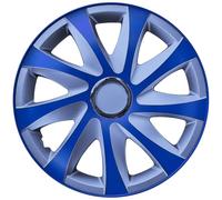 Copricerchi Drift EXTRA argento/blu, set da 4 pezzi