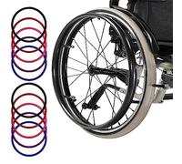 Copricerchi For Sedia A Rotelle, Cerchi For Sedia A Rotelle In Silicone Presa Forte, Antiscivolo E Resistenti All'usura, Lavabili Adatti For L'uso Da Parte Degli Anziani(Black)