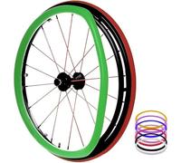 Copricerchi for sedia a rotelle, copricerchi for sedia a rotelle sportiva con ruota posteriore da 24 pollici, in silicone antiscivolo e resistente all'usura, migliorano la presa e la trazione, elegant