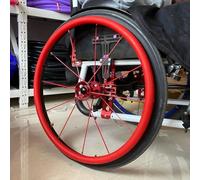 Copricerchi for sedia a rotelle da 22/24 pollici, 1 paio di copricerchi antiscivolo resistenti all'usura, accessori for sedia a rotelle(Red,22in)