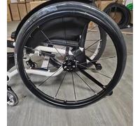 Copricerchi for sedia a rotelle da 22/24 pollici, 1 paio di copricerchi antiscivolo resistenti all'usura, accessori for sedia a rotelle(Black,22in)