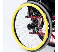 Copricerchi for sedia a rotelle da 22/24 pollici, copricerchi for sedia a rotelle antiscivolo e resistenti all'usura, copriimpugnatura in silicone for ruote posteriori for sedia a rotelle, coprianello