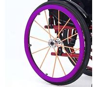 Copricerchi for sedia a rotelle da 24 pollici, copricerchi antiscivolo e resistenti all'usura, copricerchi for sedia a rotelle posteriori, copricerchi di protezione for anello di spinta(Purple,1 pair)