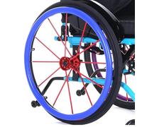 Copricerchi for sedia a rotelle da 24 pollici, copricerchi antiscivolo e resistenti all'usura, copricerchi for sedia a rotelle posteriori, copricerchi di protezione for anello di spinta(Blue,1 pair)