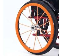 Copricerchi for sedia a rotelle da 24 pollici, copricerchi antiscivolo e resistenti all'usura, copricerchi for sedia a rotelle posteriori, copricerchi di protezione for anello di spinta(Orange,1 pair)