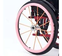 Copricerchi for sedia a rotelle da 24 pollici, copricerchi antiscivolo e resistenti all'usura, copricerchi for sedia a rotelle posteriori, copricerchi di protezione for anello di spinta(Pink,1 pair)