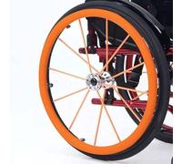 Copricerchi for sedia a rotelle in silicone da 22/24 pollici, copricerchi for sedia a rotelle, copricerchi antiscivolo e resistenti all'usura, migliorano la presa e la trazione(Orange,22in)