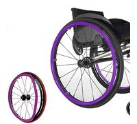 Copricerchi in silicone for ruote da 22/24 pollici, 2 pezzi di copriimpugnatura antiscivolo e resistenti all'usura for migliorare la trazione(Purple,22in)