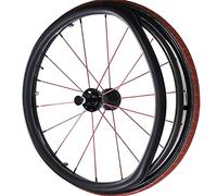 Copricerchi in silicone for ruote da 22/24 pollici, coppia di copriimpugnatura antiscivolo e resistenti all'usura for migliorare la trazione.(Black,22in)