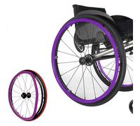 Copricerchi in silicone for sedia a rotelle,1 paio di anelli antiscivolo for sedia a rotelle,copriimpugnatura for ruote posteriori,resistenti al calore da 24 pollici,migliorano la presa e la trazione(