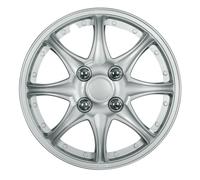 Set Kit 4 copricerchi 13'' in ABS vernice metallizata. Bulloni cromati. C-099