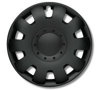 Copricerchi neri 17 pollici - Set da 4 copricerchi da 14-17 pollici - Copri cerchi pollici auto Neptun per quasi tutti i cerchioni in acciaio - Nero o argento