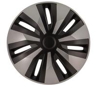 Copricerchi per Fiat 238-Serie Orion-Van 16 Pollici Argento, Nero 4 Pezzo