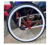 Copricerchi Per Sedia A Rotelle, Copertura for sedia a rotelle sportiva con ruota posteriore da 24 pollici/22 pollici, coperture for cerchioni di spinta for sedia a rotelle(White,24inch)